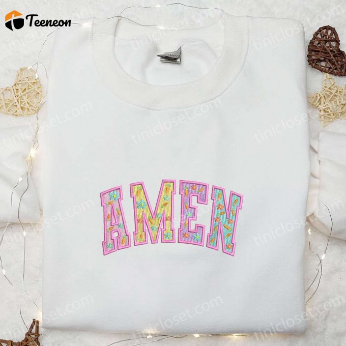 Amen Easter Embroidered Shirt &Amp;Amp; Thanksgiving Day Hoodie: B Gift For Men Women Holiday Gift Ideas