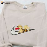 Arcanine x Swoosh Anime Hoodie: Cool Embroidered Clothing for Family – B Gift for Men Women Gift Ideas!