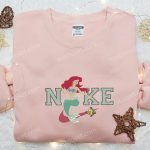 Ariel & Flounder x Nike Embroidered Sweatshirt: The Little Mermaid Disney Plus Shirt – B Gift for Men Women Gift Ideas for All Occasions