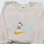 Baby Donald Duck x Nike Cartoon Embroidered Shirt – Custom B Gift for Men Women Gift Idea for Birthdays