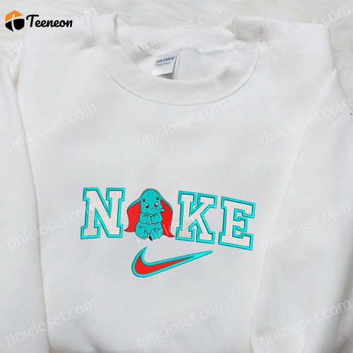 Custom Baby Dumbo x Nike Cartoon Embroidered Shirt – B Gift for Men Women Birthday Gift Idea for Kids-Shop Now!