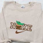 Baby Yoda x Nike Movie Embroidered Shirt – Nike Inspired B Gift for Men Women Family Gift