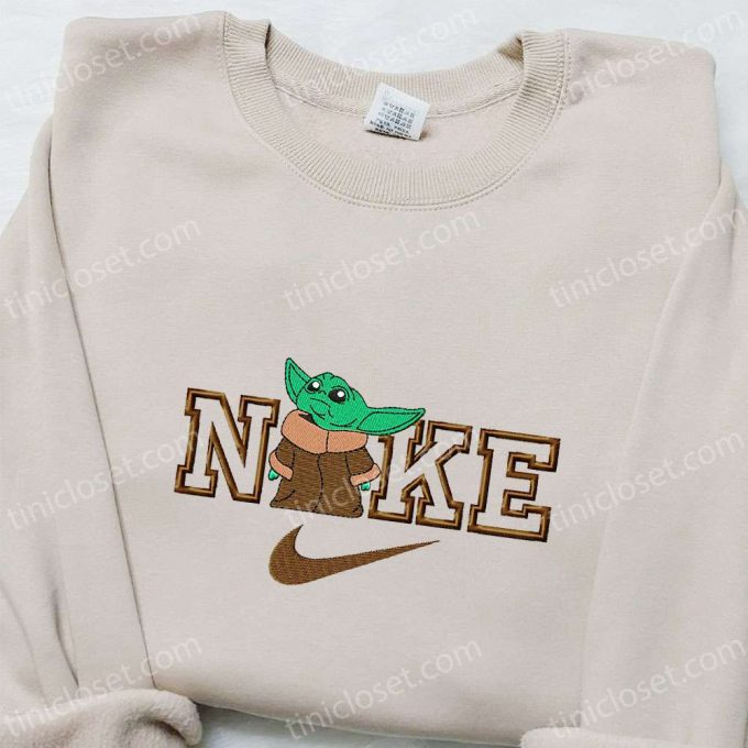 Baby Yoda X Nike Movie Embroidered Shirt – Nike Inspired B Gift For Men Women Family Gift