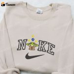 Baby Yoda x Nike Movie Embroidered Sweatshirt and T-shirt: B Gift for Men Women Custom Birthday Gift Ideas