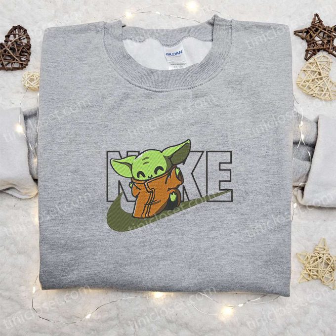 Baby Yoda X Nike Movie Embroidered Tshirt: Star Wars Inspired Shirt