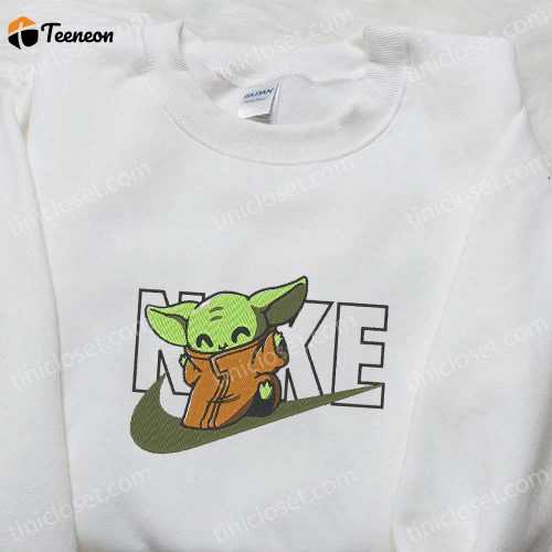 Baby Yoda x Nike Movie Embroidered Tshirt: Star Wars Inspired Shirt