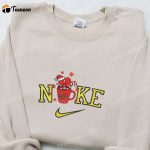 Bad Bunny Candy Cane Christmas x Nike Sweatshirt: Movie Embroidered Shirt & B Gift for Men Women Gift Ideas