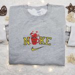 Bad Bunny Candy Cane Christmas x Nike Sweatshirt: Movie Embroidered Shirt & B Gift for Men Women Gift Ideas