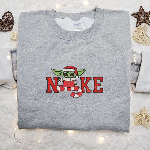 Bad Yoda Santa Claus x Nike Embroidered Sweatshirt – Movie Christmas Shirt B Gift for Men Women Gift Ideas