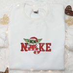 Bad Yoda Santa Claus x Nike Embroidered Sweatshirt – Movie Christmas Shirt B Gift for Men Women Gift Ideas