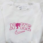 Barbie x Nike Cartoon Embroidered Shirt – B Gift for Men Women Birthday Gift Idea Nike Inspired Shirt