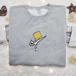 Bart Simpson Melt x Swoosh Cartoon Embroidered Sweatshirt – Nike Inspired Shirt B Gift for Men Women Family Gift