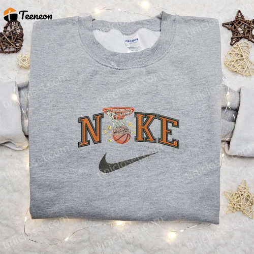 Nike Basketball Sport Embroidered Sweatshirt & Shirt: NBA Inspired Apparel for Athletes