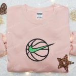 Nike Swoosh Basketball Sweatshirt: Embroidered NBA Sport Shirt – Nike Inspired D Gift for Men Women