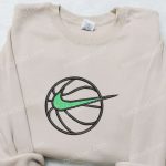 Nike Swoosh Basketball Sweatshirt: Embroidered NBA Sport Shirt – Nike Inspired D Gift for Men Women