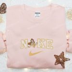 Belle x Nike Embroidered Shirt & Disney Princ Gift for Men Women Hoodie: Perfect Girls Gift with Exquisite Embroidery