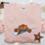 Ben Grimm x Swoosh Embroidered Hoodie & Marvel Cinematic Universe Shirt – B Gift for Men Women Family Gift Ideas