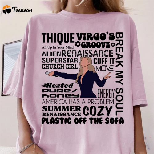 Beyonce Renaissance Full Tracklist Shirt: Stylish Tribute to Queen B s Iconic Songs!