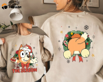 Spread Holiday Cheer with the Bingo Christmas 2 Sided Shirt – Festive Design for Game Lovers!