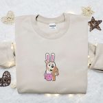 Bingo Easter Bluey Embroidered Shirt & Thanksgiving Hoodie – B Gift for Men Women Holiday Gift Ideas