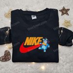 Bluey x Nike Cartoon Embroidered Shirt – Custom Trendy & Exclusive Nike Embroidered Shirt