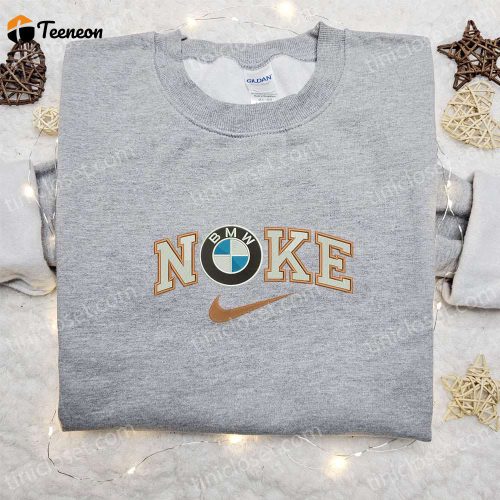 BMW Car x Nike Embroidered Sweatshirt: Transportation & Nike Inspired Shirt