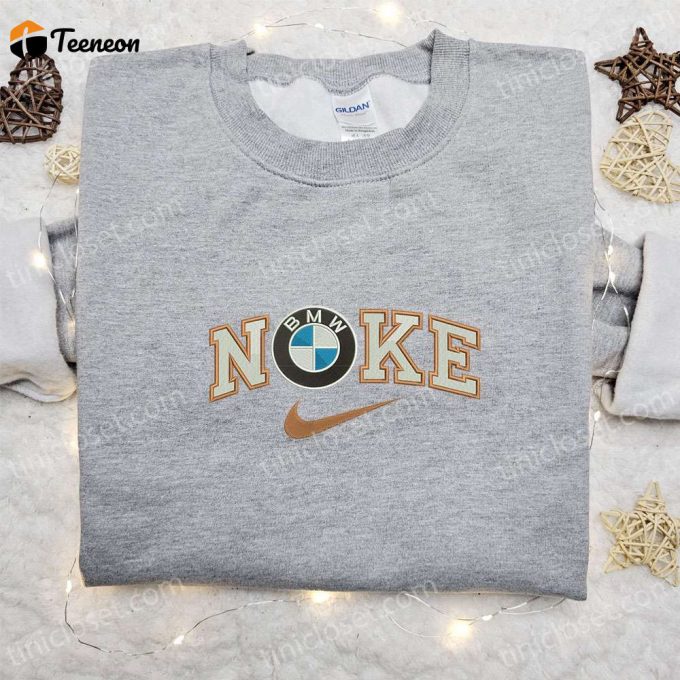 Bmw Car X Nike Embroidered Sweatshirt: Transportation &Amp;Amp; Nike Inspired Shirt