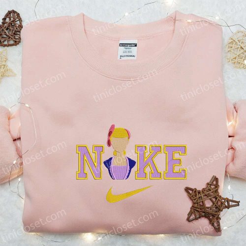 Boo Peep x Nike Cartoon Embroidered Sweatshirt & Disney Characters Shirt: Perfect Family Gift Ideas