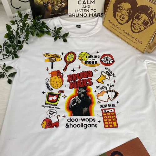 Bruno Mars Doo-Wops & Hooligans Album Shirt: Authentic Merchandise for Fans!