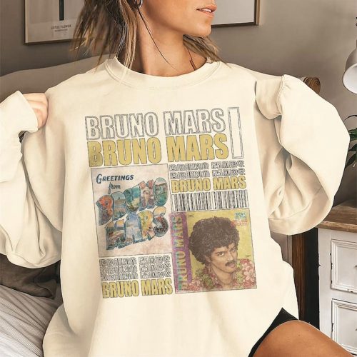 Bruno Mars Hip Hop Retro Vintage Shirt – 90s Inspired Fashion Statement for Music Lovers