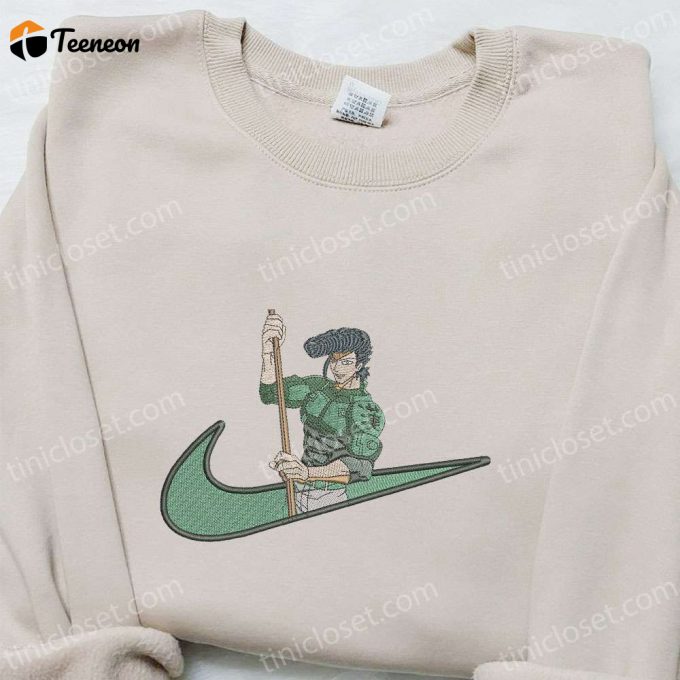 Bulat X Swoosh Anime Embroidered Shirt – Akame Ga Kill! T-Shirt: B Gift For Men Women Family Gift Ideas