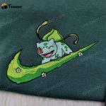 Bulbasaur Nike Embroidered Sweatshirt Pokemon & Anime Custom Shirt