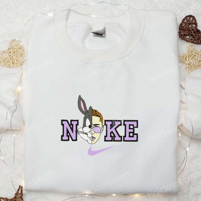 Bunny X Bad Bunny X Nike Cartoon &Amp; Looney Tunes Embroidered Shirts – Custom Nike Tees