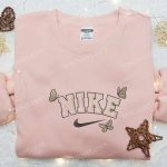 Butterfly x Nike Animal Embroidered Shirt: Custom B Gift for Men Women Birthday Gift Ideas for Nike Fans