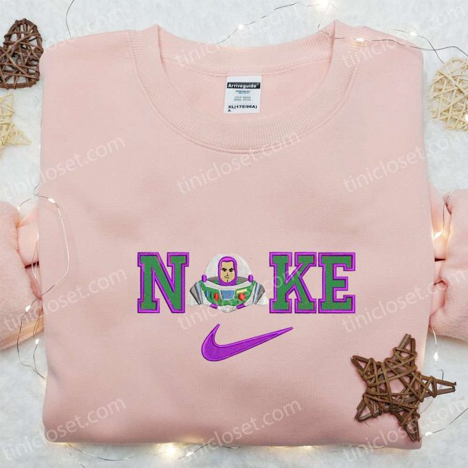 Buzz Lightyear X Nike Cartoon Embroidered Shirt – Toy Story &Amp; Nike Inspired D Gift For Men Women