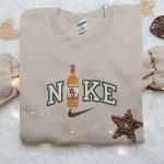 Exclusive Captain Morgan Bottle x Nike Embroidered Shirt – Unique Nike Inspired D Gift for Men Women