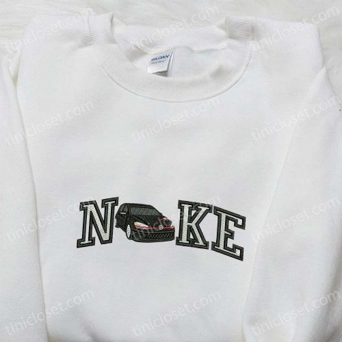 Car x Nike Embroidered Sweatshirt: Transportation Hoodie B Gift for Men Women Birthday Gift Ideas