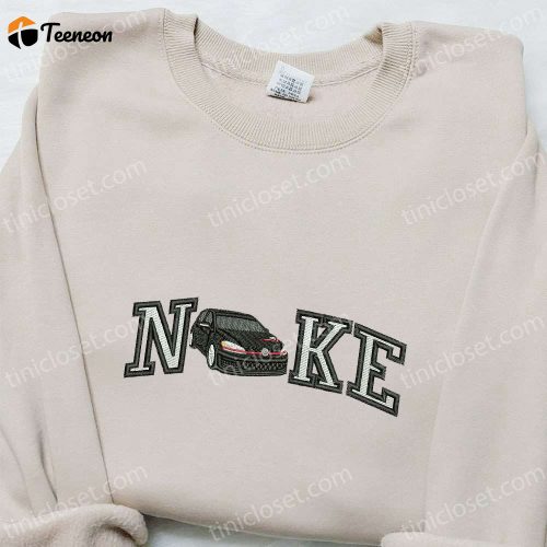 Car x Nike Embroidered Sweatshirt: Transportation Hoodie B Gift for Men Women Birthday Gift Ideas