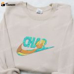 Charizard Pokemon x Swoosh Anime Hoodie – Cool Embroidered Clothing Perfect Family Gift