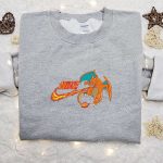 Charizard x Nike Anime Hoodie & Pokemon Shirt: B Gift for Men Women Family Gift Ideas Embroidered Collection