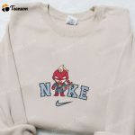 Chibi Captain America x Nike Christmas Embroidered Sweatshirt & Shirt: B Gift for Men Women Gift Ideas