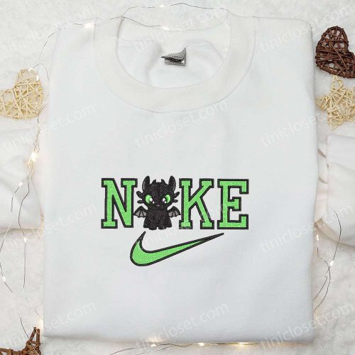 Chibi Toothl Gift for Men Women x Nike Cartoon Embroidered Sweatshirt: Disney Characters Shirt B Gift for Men Women Family Gift Ideas