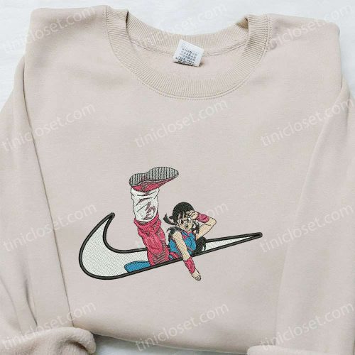 Anime Embroidered Hoodie & Dragon Ball Nike Inspired Shirts: Chichi x Swoosh Collection