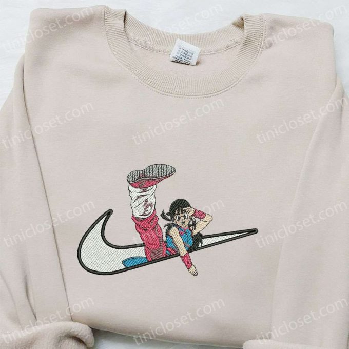 Anime Embroidered Hoodie &Amp; Dragon Ball Nike Inspired Shirts: Chichi X Swoosh Collection