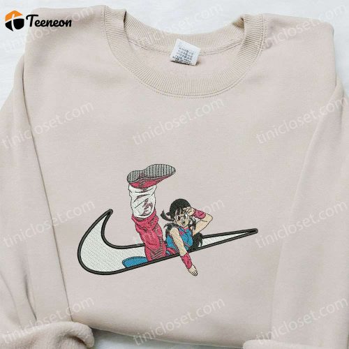 Anime Embroidered Hoodie & Dragon Ball Nike Inspired Shirts: Chichi x Swoosh Collection