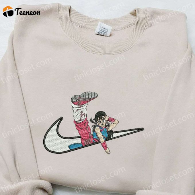 Anime Embroidered Hoodie &Amp;Amp; Dragon Ball Nike Inspired Shirts: Chichi X Swoosh Collection