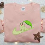 Chikorita x Nike Swoosh Anime Embroidered Hoodie & Shirt – Pokemon & Nike Inspired Collection