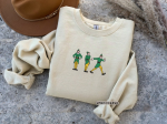 Festive Christmas Elf Embroidered Shirt: Spread Holiday Cheer with this Joyful and Stylish Apparel