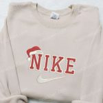 Christmas Hat x Nike Embroidered Sweatshirt & Shirt – Custom Holiday T-shirt F Gift for Men Women Nike Apparel