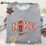 Coca Cola x Nike Embroidered Shirt: Brand Collaboration with Custom Nike D Gift for Men Women